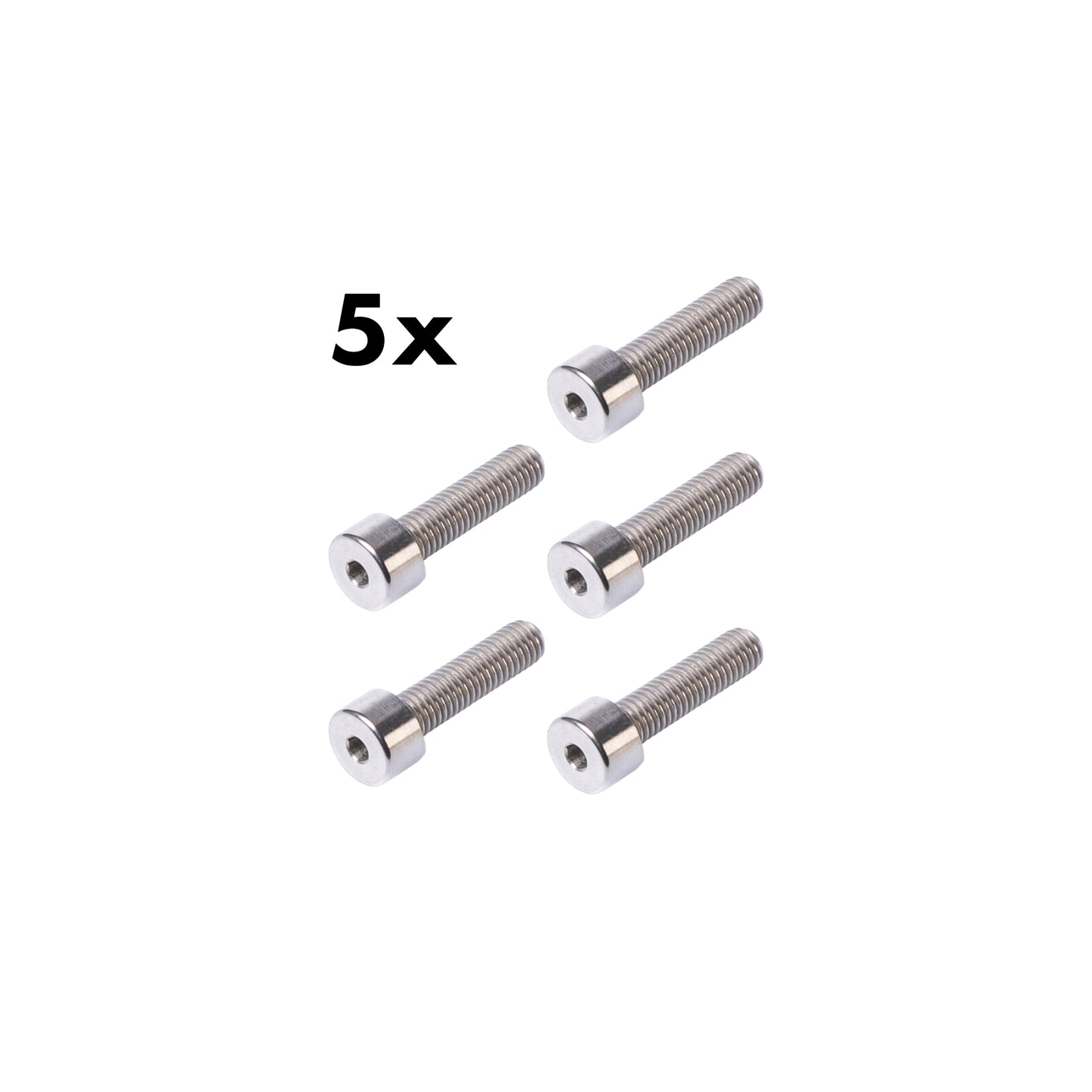 M5x20mm Titanium Bolt (2.5mm hex) - (5 PACK)
