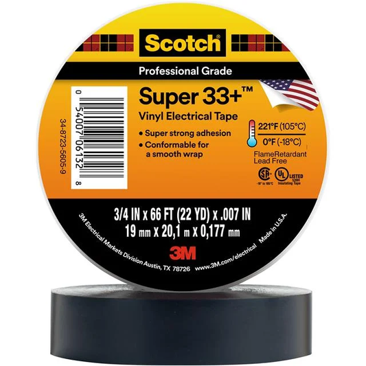 3M Scotch Super 33+ Electrical Tape (19 mm x 20 m)